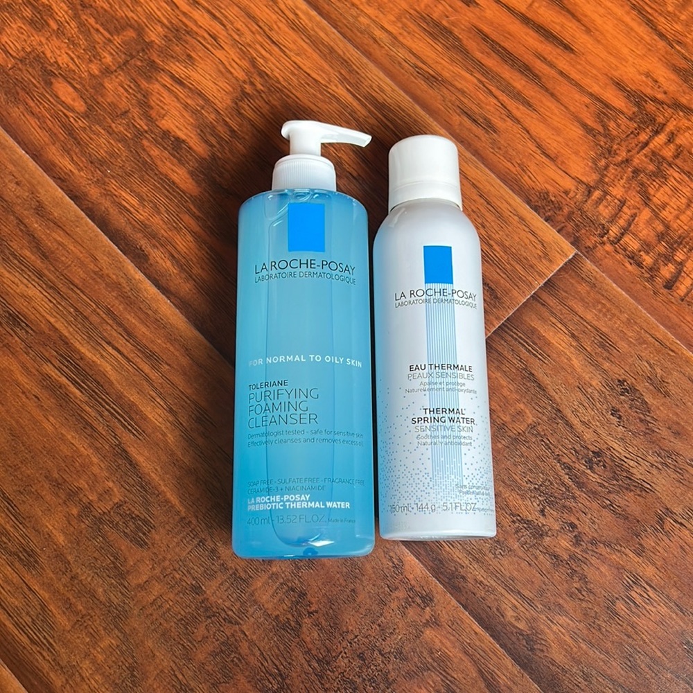 La roche Posay cleaner and thermal spring water